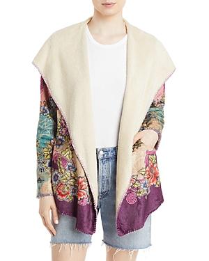 Johnny Was Ledona Sherpa Fleece Printed Jacket