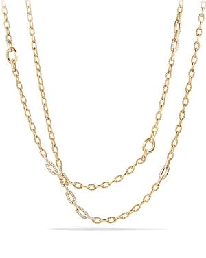 Stax Convertible Chain Necklace With Diamonds In 18k Gold