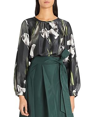 Weekend Max Mara Rada Silk Printed Top