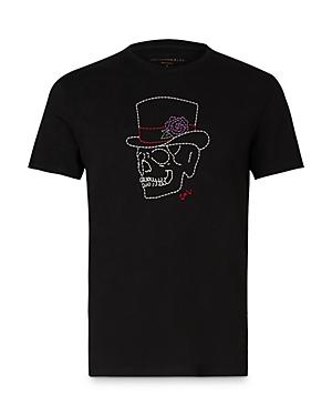 John Varvatos Star Usa Skull Top Hat Graphic Tee