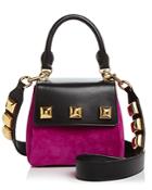 Marc Jacobs Studded Suede & Leather Satchel