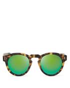 Illesteva Women's Leonard Mirrored Round Sunglasses, 48mm