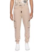 Eleven Paris Cotton Solid Regular Fit Cargo Joggers