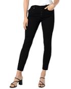 Liverpool Los Angeles Abby Skinny Ankle Jeans In Black Rinse