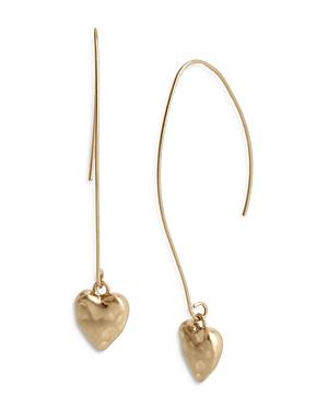 Allsaints Heart Drop Threader Earrings