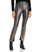 Jonathan Simkhai Rae High Rise Jeans In Coated Metallic