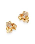 Bloomingdale's Diamond Flower Stud Earrings In 14k Yellow Gold, 0.25 Ct. T.w. - 100% Exclusive