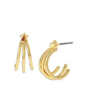 Allsaints Star Triple Split Huggie Hoop Earrings