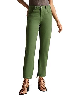 Ted Baker Rinalda Straight Leg Jeans In Green