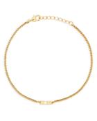 Argento Vivo Hope Curb Chain Bracelet In 14k Gold Plated Sterling Silver