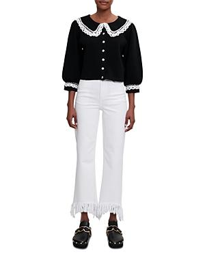 Maje Mirandal Collared Sweater
