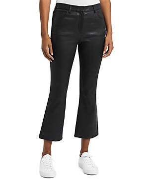 Theory Five Pocket Leather Kick Pants