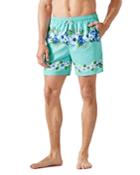 Tommy Bahama Naples O'lei All Day Floral Print Straight Fit 6 Swim Trunks