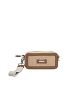 Peserico Leather & Fabric Crossbody