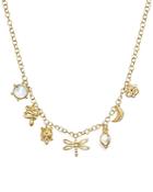 Temple St. Clair 18k Yellow Gold Tree Of Life Mixed Charm Necklace With Royal Blue Moonstone, Crystal And Diamonds, 24 - 100% Bloomingdale's Exclusive