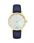 Kate Spade New York Pisces Metro Leather Strap Watch, 34mm