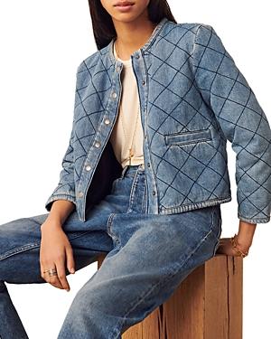 Ba & Sh Gibus Quilted Denim Jacket