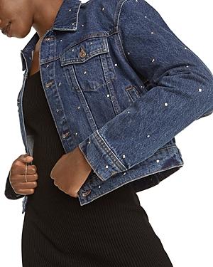 The Kooples Studded Denim Jacket