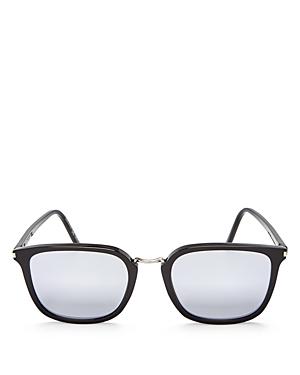 Saint Laurent Mirrored Square Sunglasses, 51mm