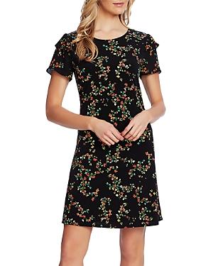 Cece Floral Buds Print Shift Dress