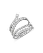 Bloomingdales Diamond Crossover Ring In 14k White Gold, 1.0 Ct. T.w. - 100% Exclusive