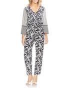 Vince Camuto Mixed-print Jumpsuit