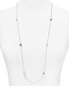 Nancy B Sterling Silver & Freshwater Pearl Station Necklace, 36