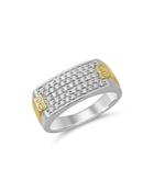 Bloomingdale's Diamond Two Tone Square Cluster Ring In 14k Yellow Gold & White Gold, 0.75 Ct. T.w. - 100% Exclusive