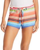 Lna Baja Brushed Striped Shorts