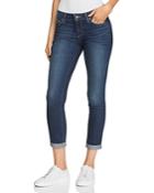 Paige Kylie Cuffed Crop Skinny Jeans In Amelle