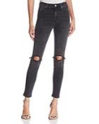 Mavi Lucy Skinny Jeans In Smoked Ripped