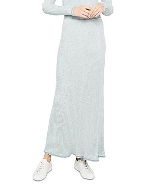 Theory Mouline Ribbed Knit Skirt