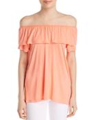 Alison Andrews Marilyn Off-the-shoulder Ruffle Top