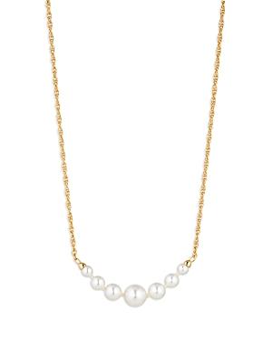 Nadri Mother Of Pearl Statement Necklace In 18k Gold Plated, 16-18