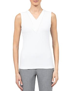 Peserico Asymmetric V-neck Top