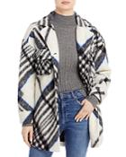 Anine Bing Plaid Coat