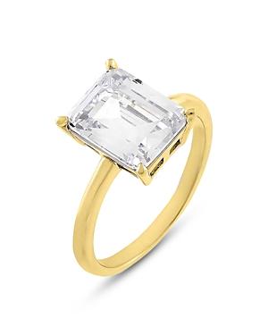 Adinas Jewels Cubic Zirconia Emerald Cut Ring