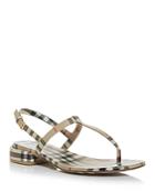 Burberry Women's Emily Vintage Check Thong Sandals