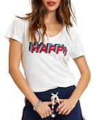 Sol Angeles Happy V Neck Tee