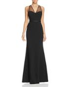 Js Collections Illusion Cutout Back Gown