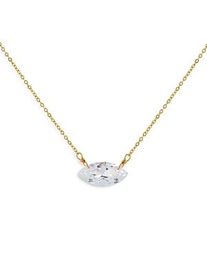 Adinas Jewels Marquise Pendant Necklace, 16