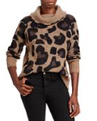 Aqua Leopard Pattern Turtleneck Sweater - 100% Exclusive