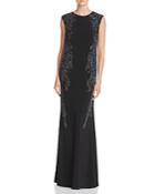 Adrianna Papell Bead-embellished Gown