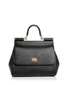Dolce & Gabbana Medium Leather Top Handle Shoulder Bag
