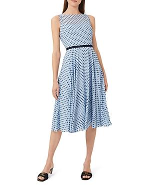 Hobbs London Della Polka Dot Midi Dress
