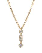 Luv Aj Crystal Lariat Necklace In Gold Tone, 16-18.5