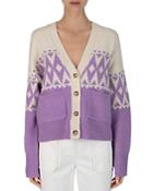 Derek Lam 10 Crosby Bonnie Fair Isle Cardigan