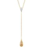 John Hardy 18k Yellow Gold Classic Chain Pave Diamond Y Necklace, 16