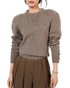 Ba & Sh Keane Puff Shoulder Sweater