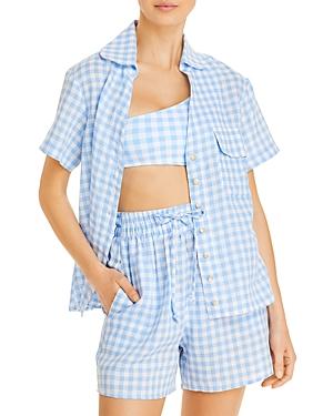 Frankies Bikinis Lou Gingham Top